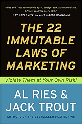 the 22 immutable laws of marketing bookcover