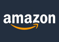 Amazon Logo on black background