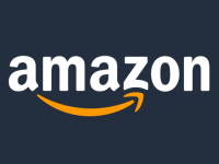 Amazon Logo on black background